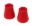 Picture of Prothane Chrysler A - B - E Body Torsion Bar Dust Boots - Red