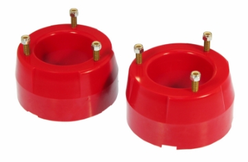 Picture of Prothane 94-05 Dodge Ram 4wd Front Coil Spring 2in Lift Spacer - Red