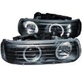 Picture of ANZO 1999-2002 Chevrolet Silverado 1500 Projector Headlights w/ Halo Black