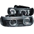 Picture of ANZO 1999-2002 Chevrolet Silverado 1500 Projector Headlights w/ Halo Black