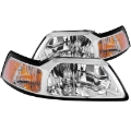 Picture of ANZO 1999-2004 Ford Mustang Crystal Headlights Chrome