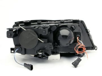 Picture of ANZO 2002-2005 BMW 3 Series E46 Projector Headlights w- Halo Black