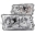 Picture of ANZO 1981-1991 Mercedes Benz S Class W126 Crystal Headlights Chrome