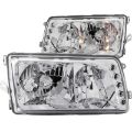 Picture of ANZO 1981-1991 Mercedes Benz S Class W126 Crystal Headlights Chrome