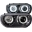 Picture of ANZO 2008-2014 Dodge Challenger Projector Headlights w/ Halo Black (CCFL) (HID Compatible)