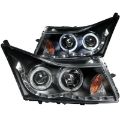 Picture of ANZO 2011-2015 Chevrolet Cruze Projector Headlights w/ Halo Black (LED Eyebrow)