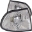 Picture of ANZO Corner Lights 1995-1999 Pre Facelift BMW 7 Series E38 Euro Corner Lights Chrome