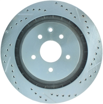 Picture of StopTech Select Sport 08-13 Infiniti G37 Slotted and Drilled Left Rear Brake Rotor