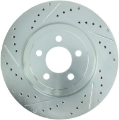 Picture of StopTech Select Sport 10-14 Dodge Challenger Drilled and Slotted Front Right Brake Rotor