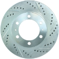 Picture of StopTech Select Sport 12-14 Toyota FJ Cruiser SportStop Slotted & Drilled Front Left Rotor