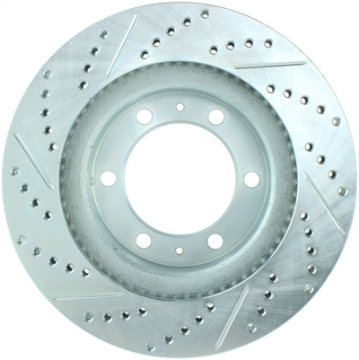Picture of StopTech Select Sport 12-14 Toyota FJ Cruiser SportStop Slotted & Drilled Front Left Rotor