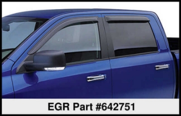 Picture of EGR 09+ Dodge F/S Pickup Crew Cab Tape-On Window Visors - Set of 4 (642751)