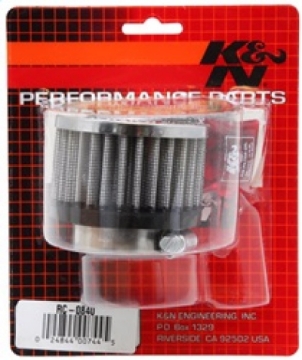 Picture of K&N Universal Round Clamp-On Air Filter 1-9/16in Flange 3in OD 2in Height
