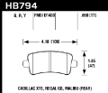 Picture of Hawk 13-15 Cadillac XTS HPS 5.0 Rear Brake Pads