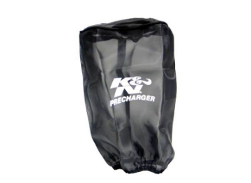 Picture of K&N Precharger Air Filter Wrap Black Universal Polyester 8in. Height 5in Base ID x 4.75in Top ID