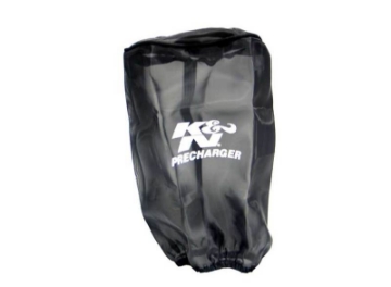 Picture of K&N Precharger Air Filter Wrap Black Universal Polyester 8in. Height 5in Base ID x 4.75in Top ID