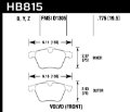 Picture of Hawk 07-16 Volvo S80 Performance Ceramic Street Front Brake Pads