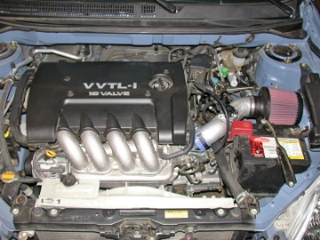 Picture of K&N 03 Toyota Matrix XRS Polished Typhoon Short Ram Intake