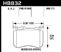 Picture of Hawk 14-17 Mercedes-Benz S550 / 13-15 Mercedes-Benz SL550 Sport Performance Ceramic Front Brake Pads