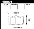 Picture of Hawk 13-17 Lexus GS350/GS350 F Sport / 12-17 Lexus IS350 Performance Ceramic Street Front Brake Pads