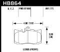 Picture of Hawk 13-17 Lexus GS350/GS350 F Sport / 12-17 Lexus IS350 Performance Ceramic Street Front Brake Pads