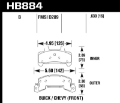 Picture of Hawk 85-91 Chevrolet Cavalier HPS 5.0 Front Brake Pads