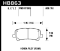 Picture of Hawk 12-15 Honda Pilot HPS Street Rear Brake Pads