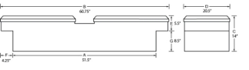 Picture of Lund Universal Aluminum Gull Wing Cross Box - Brite
