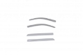 Picture of AVS 15-18 Chevy Silverado 1500 Crew Cab Low Profile Color Match Ventvisors 4pc - Silver Ice Metallic