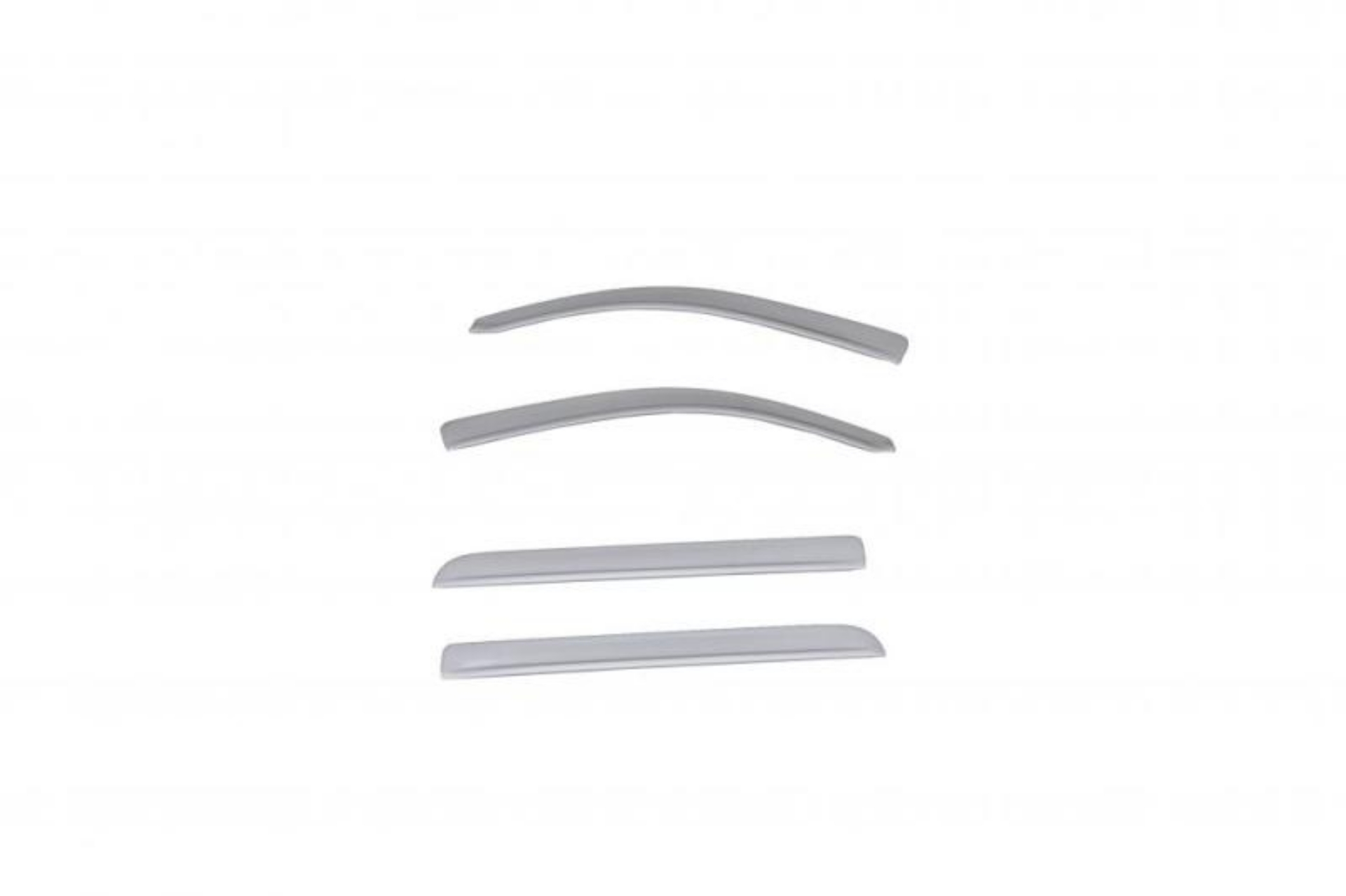 Picture of AVS 15-18 Chevy Silverado 1500 Crew Cab Low Profile Color Match Ventvisors 4pc - Silver Ice Metallic