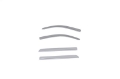 Picture of AVS 15-18 Chevy Silverado 1500 Crew Cab Low Profile Color Match Ventvisors 4pc - Silver Ice Metallic