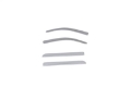 Picture of AVS 15-18 Chevy Silverado 1500 Crew Cab Low Profile Color Match Ventvisors 4pc - Silver Ice Metallic