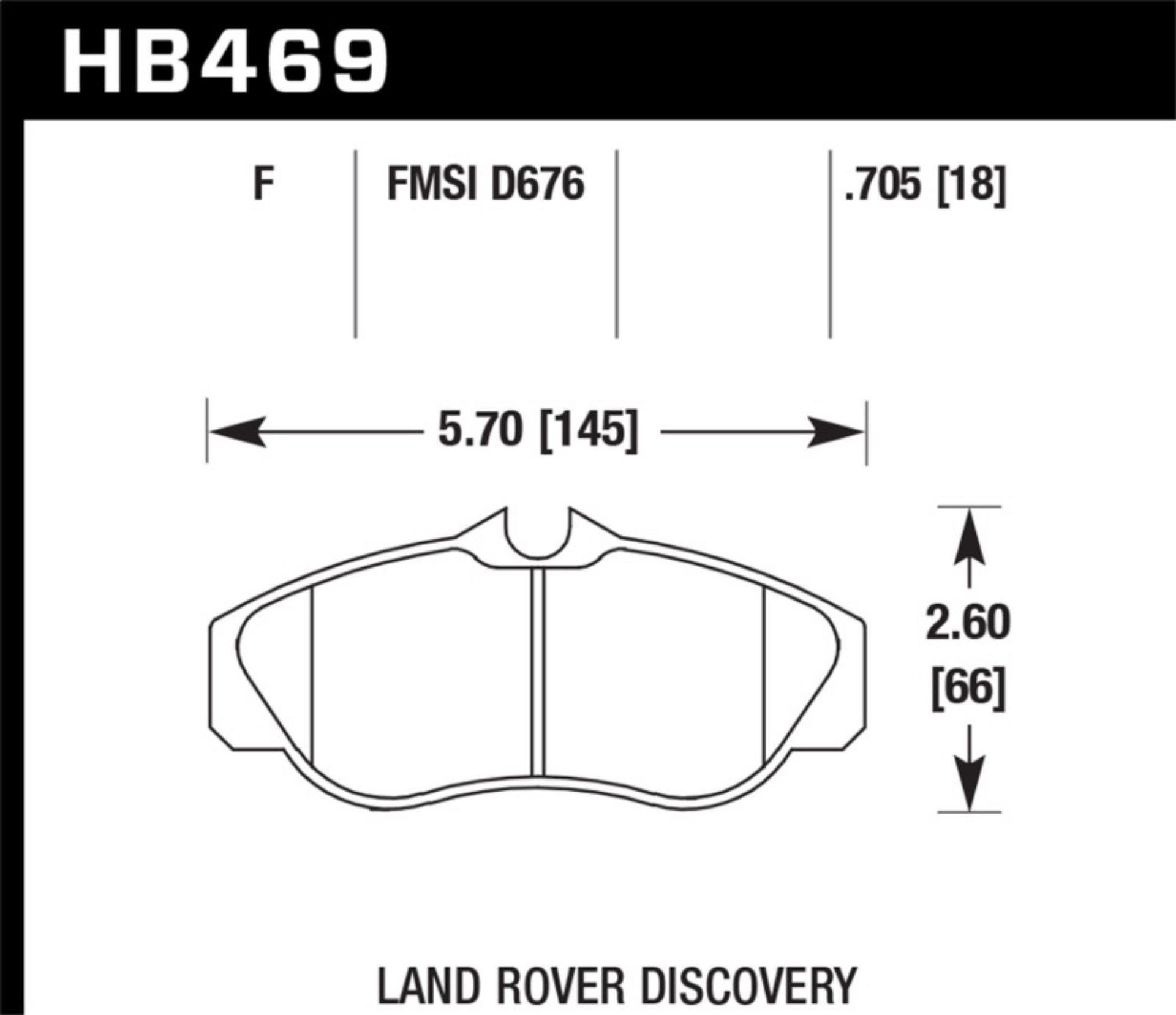 Picture of Hawk 96-04 Land Rover Discovery / 95-02 Range Rover HPS Street Front Brake Pads