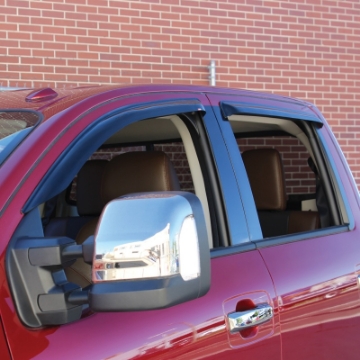 Picture of Westin 2016-2018 Nissan Titan/Titan XD Wade Slim Wind Deflector 4pc - Smoke