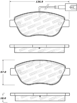 Picture of StopTech Street Brake Pads - Front