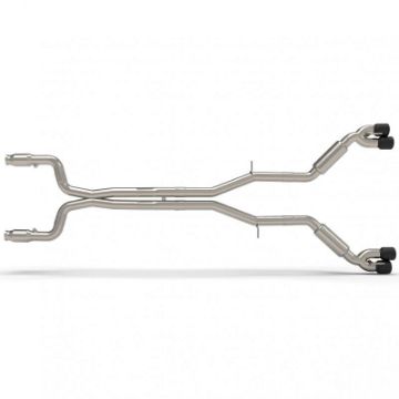 Picture of Kooks 16+ Chevy Camaro SS 6-2L 3in Catted Strt Screamer Full Exhaust w-Blk Tips Use w-Kooks Header