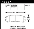 Picture of Hawk 91-99 Mitsubishi 3000GT (Excl VR4) / 94-12 Mitsubishi Eclipse Blue 9012 Race Rear Brake Pads