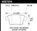Picture of Hawk 05-07 Ford Five Hundred / 08-09 Ford Taurus Performance Ceramic Street Rear Brake Pads
