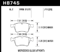 Picture of Hawk 05-11 Mercedes-Benz G55 AMG Performance Ceramic Street Front Brake Pads