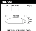 Picture of Hawk 08-09 Ford Taurus / 05-07 Ford Five Hundred Performnace Ceramic Street Front Brake Pads
