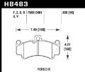 Picture of Hawk 06-12 Porsche 911 (997) Carrera 4S / 07-12 Porsche 911 (997) Turbo DTC-50 Race Front Brake Pads
