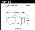 Picture of Hawk 06-12 Porsche 911 (997) Carrera 4S / 07-12 Porsche 911 (997) Turbo DTC-50 Race Front Brake Pads