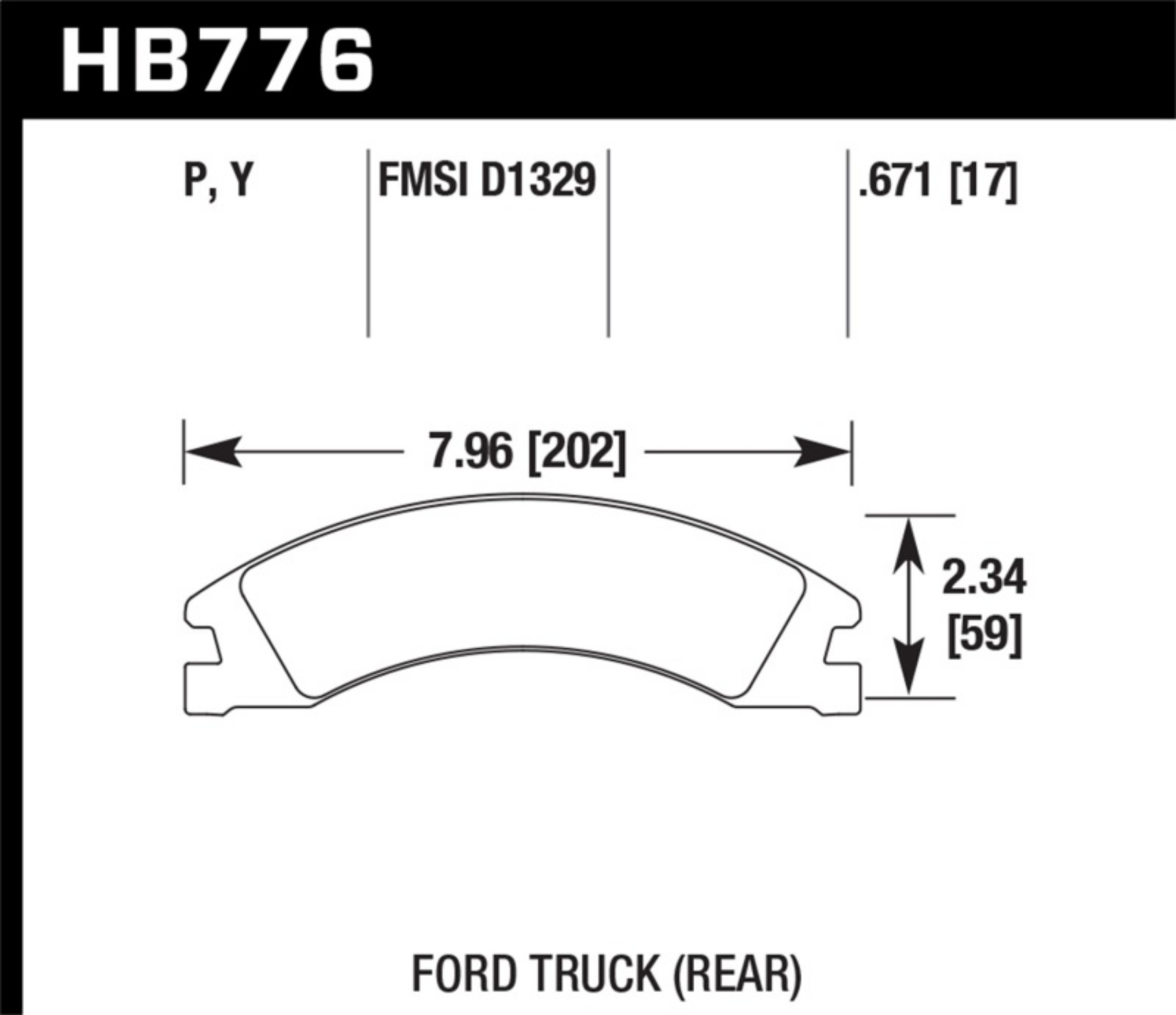Picture of Hawk 08-14 Ford E-150/E-250 / 08-16 Ford E-350 Super Duty LTS Street Rear Brake Pads