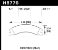 Picture of Hawk 08-14 Ford E-150/E-250 / 08-16 Ford E-350 Super Duty LTS Street Rear Brake Pads