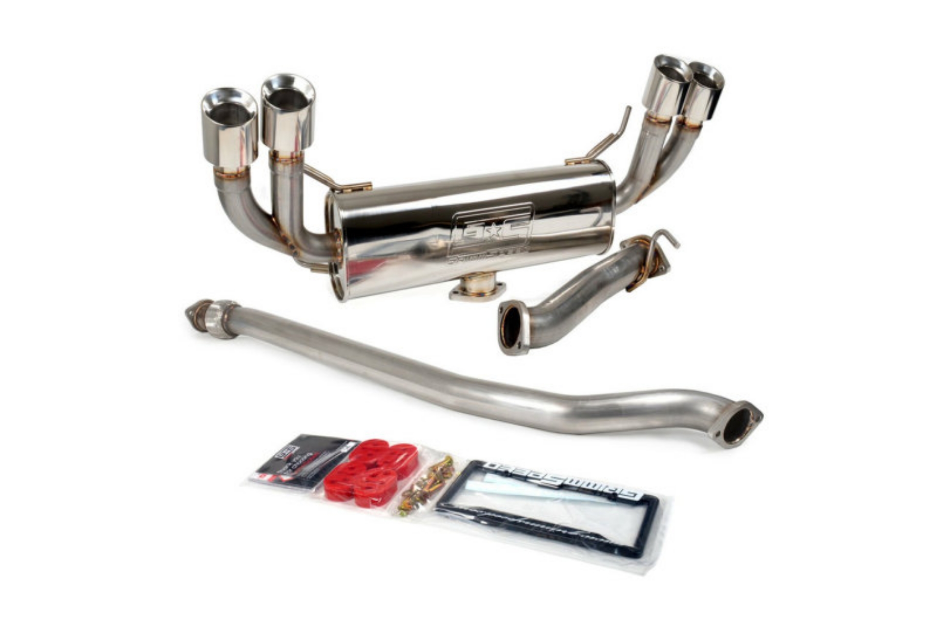 Picture of GrimmSpeed 11-14 Subaru WRX / 08-14 Subaru STI Hatch Non-Resonated Catback Exhaust System