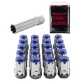 Picture of McGard SplineDrive Tuner 5 Lug Install Kit w/Tool (Cone) M12X1.25 / 13/16 Hex / 1.24in. L - Blue Cap
