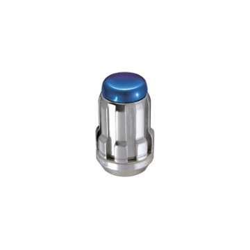 Picture of McGard SplineDrive Tuner 5 Lug Install Kit w/Tool (Cone) M12X1.25 / 13/16 Hex / 1.24in. L - Blue Cap
