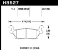 Picture of Hawk 08-10 Hummber H3/H3T Performance Ceramic Street Rear Brake Pads