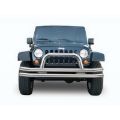 Picture of Rampage 2007-2018 Jeep Wrangler(JK) Double Tube Bumper Front - Stainless