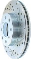 Picture of StopTech Select Sport 96-00 Honda Civic DX/HX Coupe Slotted and Drilled Left Front Rotor